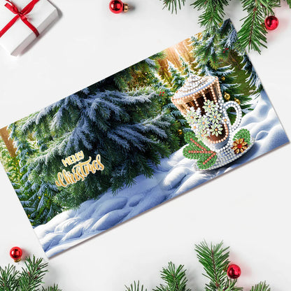 5D Diamond Painted Christmas Greeting Card Set