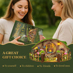 Magic Ring House Book Nook Kit – 3D Wooden Miniature DIY Decor