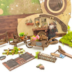 Magic Ring House Book Nook Kit – 3D Wooden Miniature DIY Decor