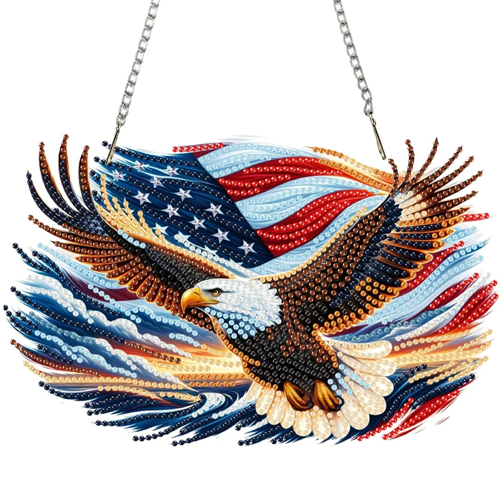 America Twin Tower DIY Diamond Painting Desktop Ornaments Kit Home Decor