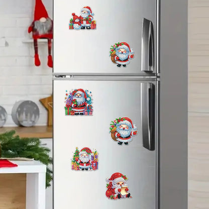 🎄Christmas Diamond Painting Fridge Magnet（6PCS）