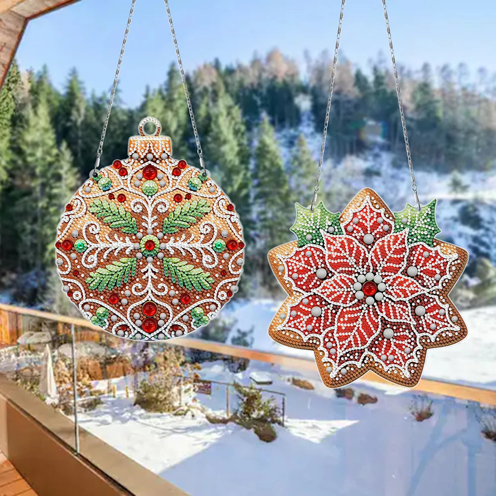 DIY Diamond Painting Christmas Hanging Ornaments
