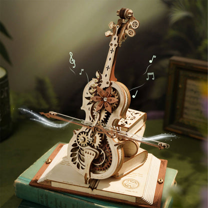 Magic Cello Wooden Music Box DIY Kit