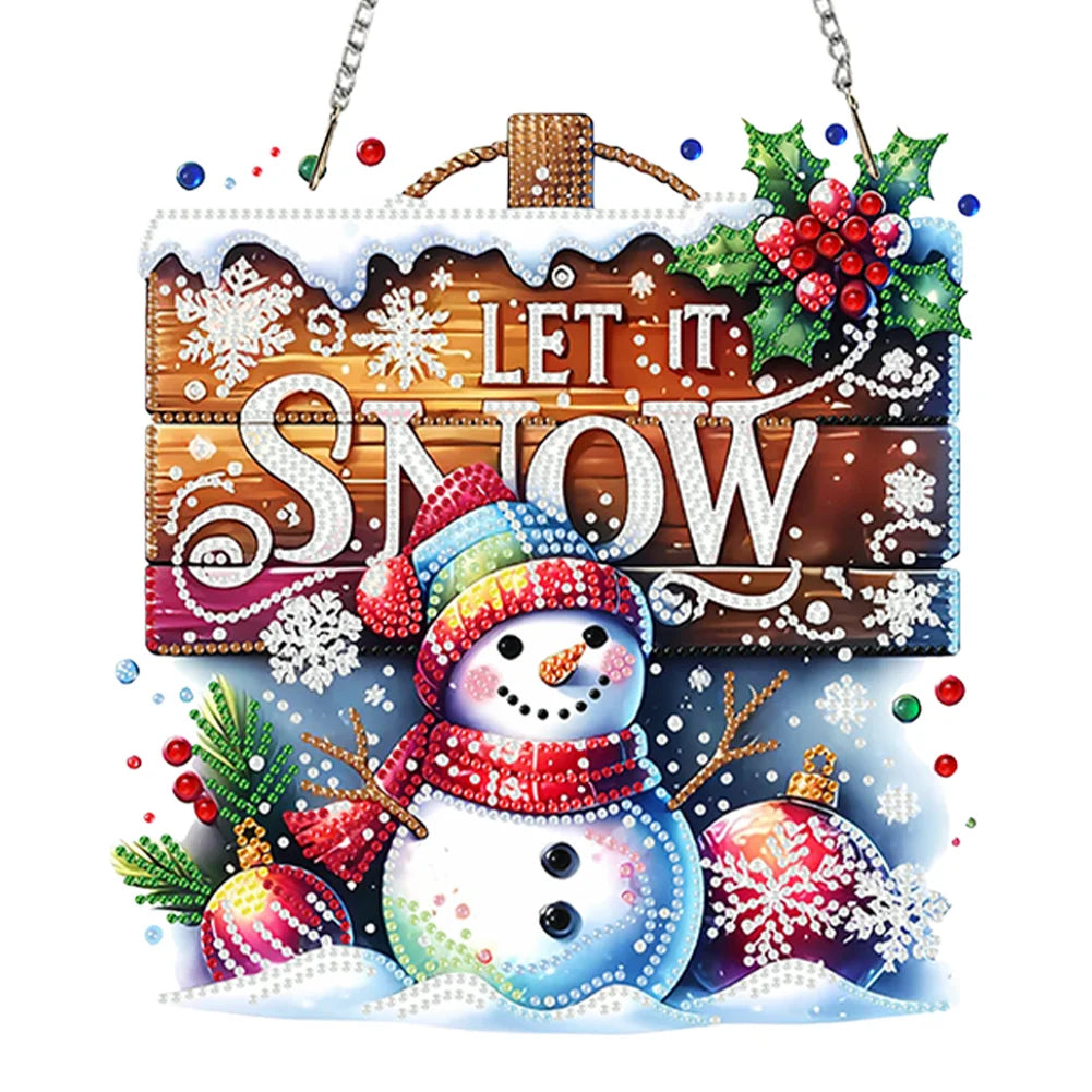 DIY Diamond Painting Hanging Christmas Ornament