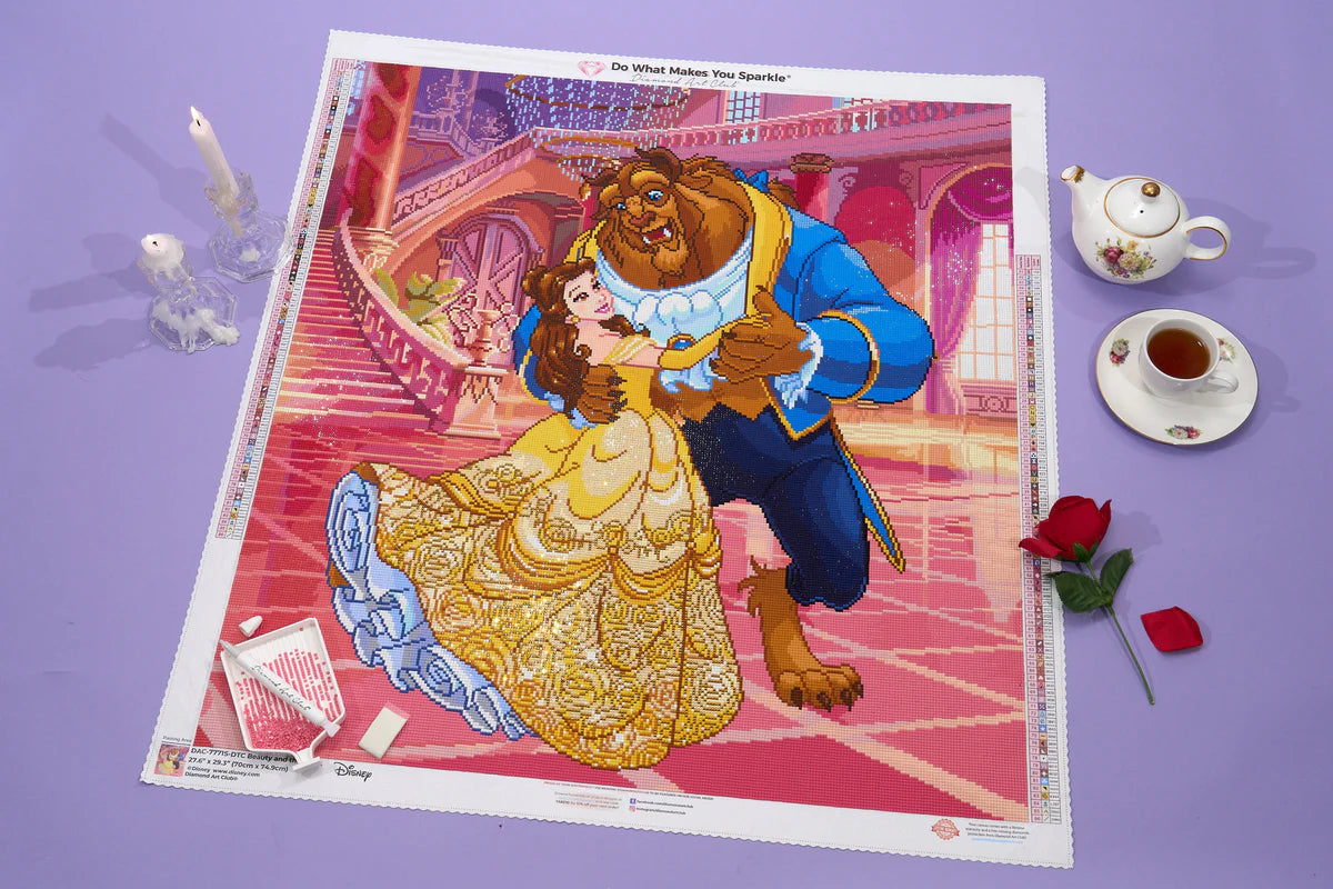 Beauty and the Beast Diamond Painting Kit 💛✨