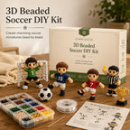 3D Beaded Soccer DIY Kit – Handmade Football Beading Craft Set