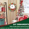 🎄✨2D Flat DIY Christmas Wreath Acrylic Diamond Painting Clock Pendant Home Decor✨🎄