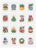 Get into the holiday spirit! This fun and festive set features all the classics of the season, including Santa, Snowmen, and brightly wrapped presents. 