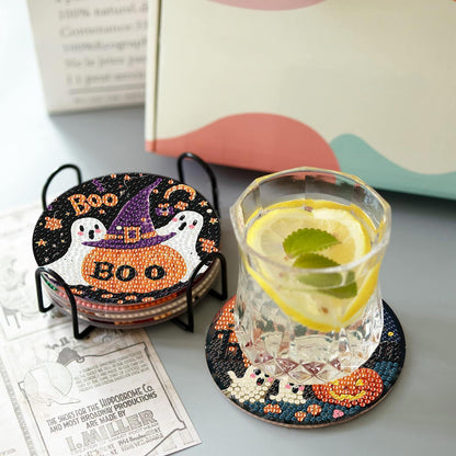 Add festive shine with Halloween Diamond Painted Coasters . Durable, sparkly, and fun—ideal for Halloween parties, table décor, or seasonal gifts.
