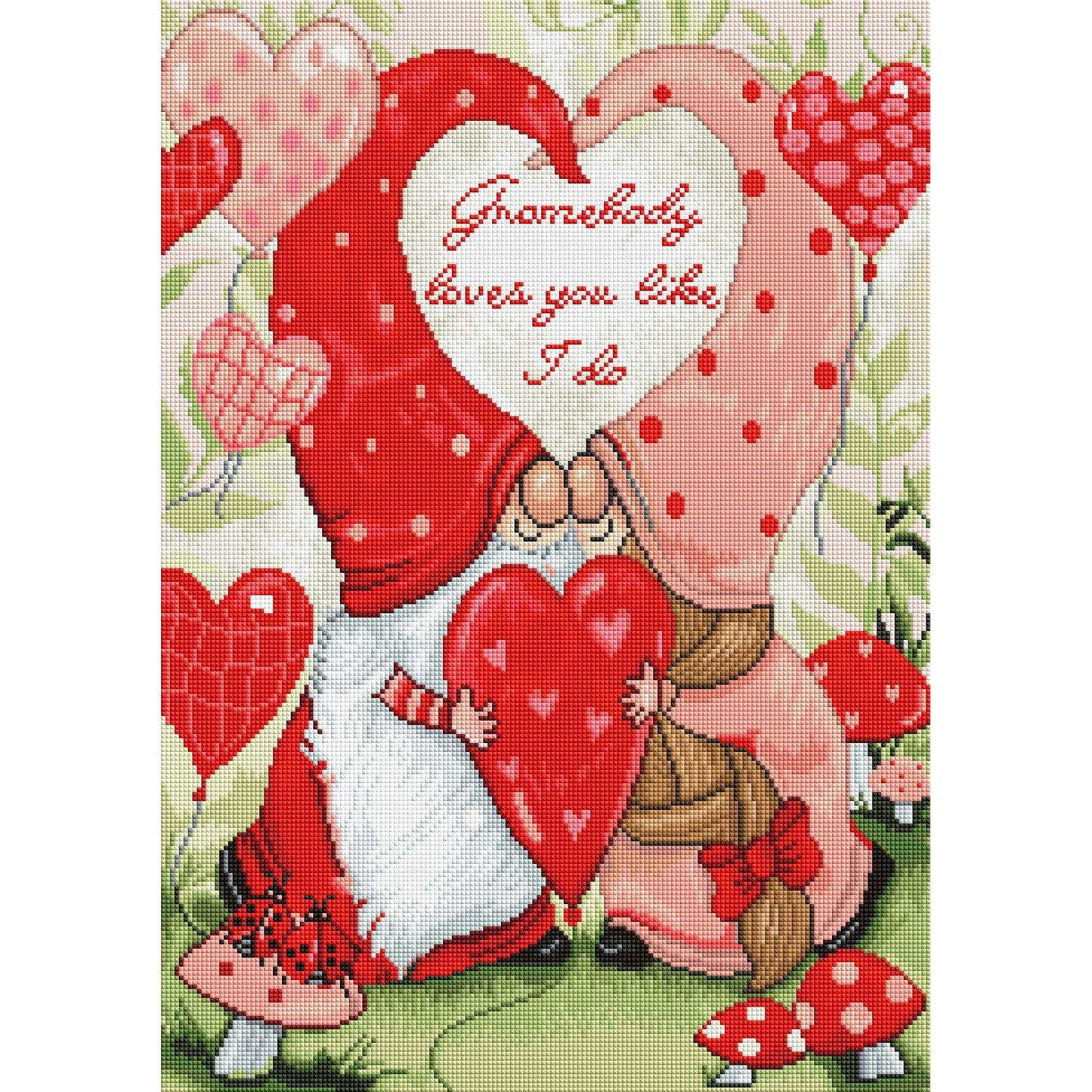 Valentine Gnomes Diamond Painting Kit