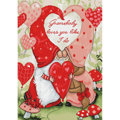 Valentine Gnomes Diamond Painting Kit