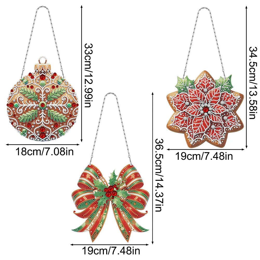 DIY Diamond Painting Christmas Hanging Ornaments