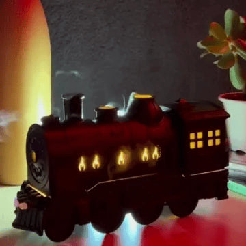 Steam Locomotive Humidifier – Retro Train Mist Diffuser with Ambient Light