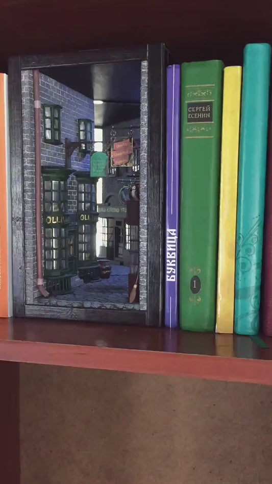 Harry.Potter Magic Alley Miniature Street Book Nook Insert