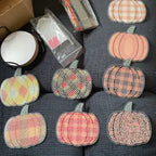 8PCS Pumpkin Diamond Painting Coaster Kit