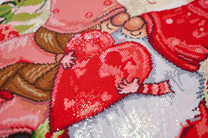 Valentine Gnomes Diamond Painting Kit